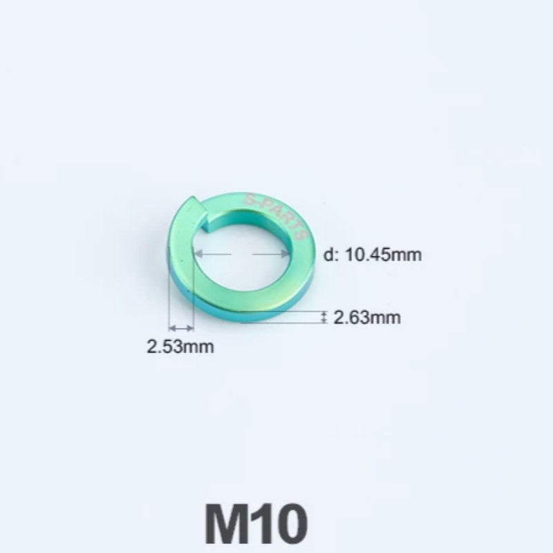 Titanium Spring Lock Washers M3/M4/M5/M6/M8/M10/M12 | Grade 5 Ti for Motorcycle & Automotive
