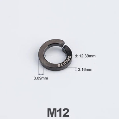 Titanium Spring Lock Washers M3/M4/M5/M6/M8/M10/M12 | Grade 5 Ti for Motorcycle & Automotive