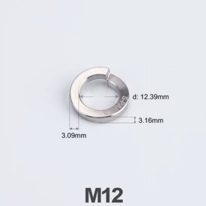 Titanium Spring Lock Washers M3/M4/M5/M6/M8/M10/M12 | Grade 5 Ti for Motorcycle & Automotive