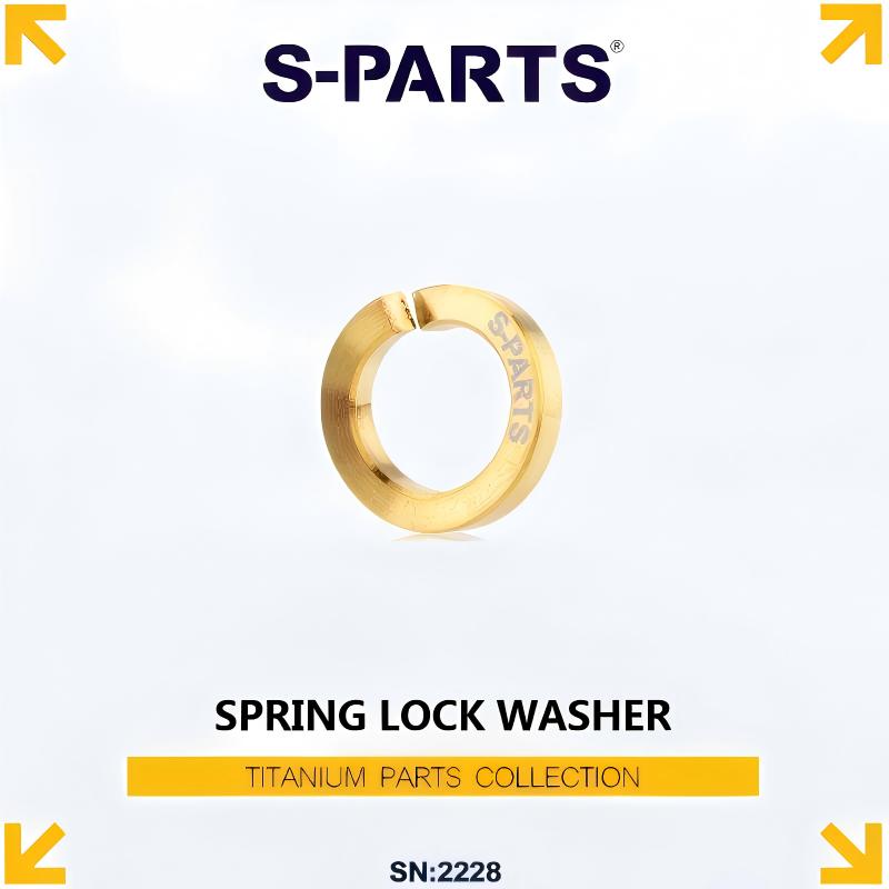 Titanium Spring Lock Washers M3/M4/M5/M6/M8/M10/M12 | Grade 5 Ti for Motorcycle & Automotive