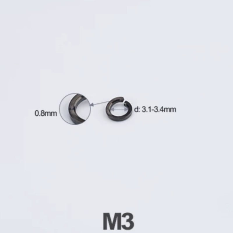 Titanium Spring Lock Washers M3/M4/M5/M6/M8/M10/M12 | Grade 5 Ti for Motorcycle & Automotive