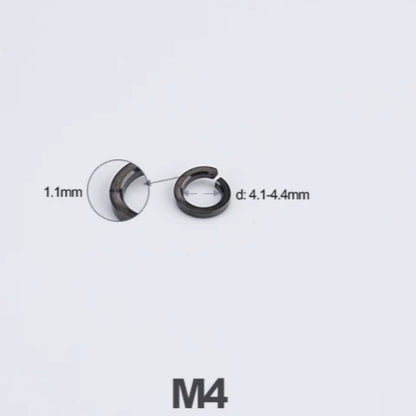 Titanium Spring Lock Washers M3/M4/M5/M6/M8/M10/M12 | Grade 5 Ti for Motorcycle & Automotive