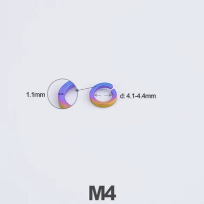 Titanium Spring Lock Washers M3/M4/M5/M6/M8/M10/M12 | Grade 5 Ti for Motorcycle & Automotive