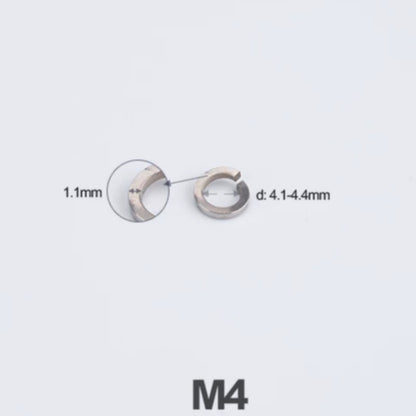 Titanium Spring Lock Washers M3/M4/M5/M6/M8/M10/M12 | Grade 5 Ti for Motorcycle & Automotive