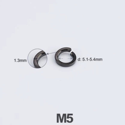 Titanium Spring Lock Washers M3/M4/M5/M6/M8/M10/M12 | Grade 5 Ti for Motorcycle & Automotive