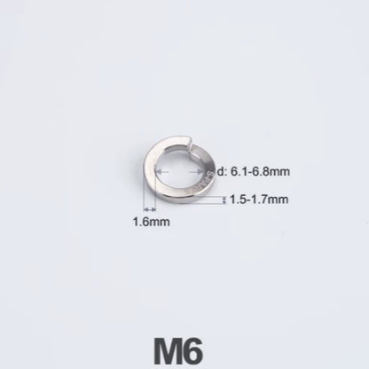 Titanium Spring Lock Washers M3/M4/M5/M6/M8/M10/M12 | Grade 5 Ti for Motorcycle & Automotive