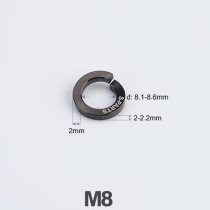 Titanium Spring Lock Washers M3/M4/M5/M6/M8/M10/M12 | Grade 5 Ti for Motorcycle & Automotive