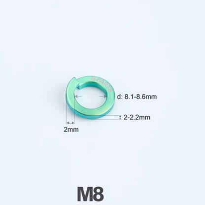 Titanium Spring Lock Washers M3/M4/M5/M6/M8/M10/M12 | Grade 5 Ti for Motorcycle & Automotive
