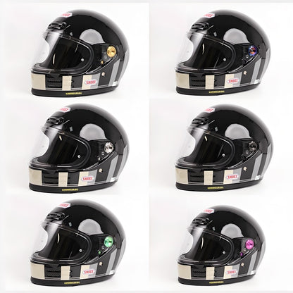 Titanium Visor Mechanism Base Plate Set for SHOEI Glamster Helmet – Grade 5 Titanium (Ti-6Al-4V)