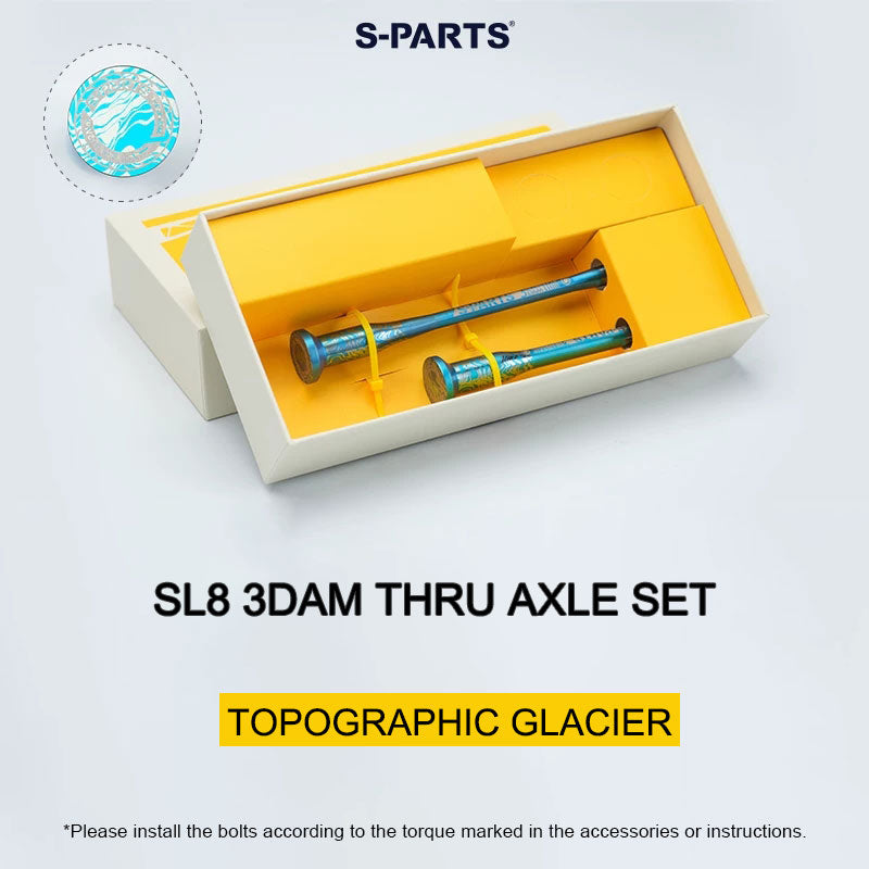 Tarmac SL8 3DAM Titanium Thru Axle Set | Ultra-Lightweight SLM 3D Printed Grade 5 Titanium | M12×120 & M12×164 P1.0
