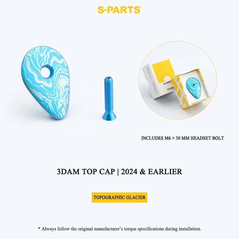 3D-Printed Grade 5 Titanium Headset Top Cap for Pinarello 3DAM | 2024 & Earlier & 2025