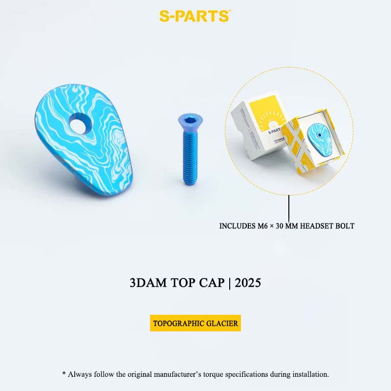 3D-Printed Grade 5 Titanium Headset Top Cap for Pinarello 3DAM | 2024 & Earlier & 2025