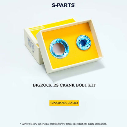 BIGROCK RS Titanium Crank Bolt & Self-Extracting Cap Kit SHIMANO TL-LR15 Compatible