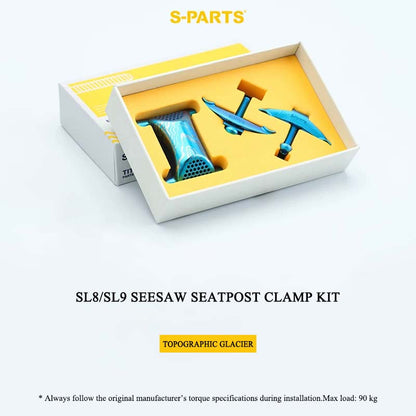 3D Printed Titanium Seat Clamp Kit & Parts for Specialized Tarmac SL8/SL9 Seesaw Seatpost