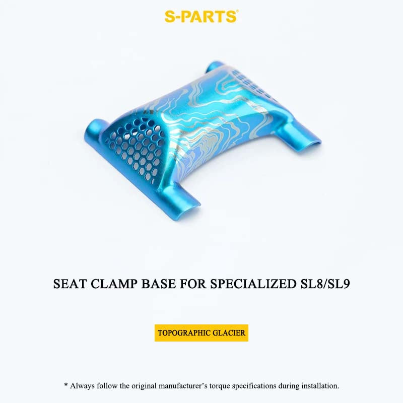 3D Printed Titanium Seat Clamp Kit & Parts for Specialized Tarmac SL8/SL9 Seesaw Seatpost