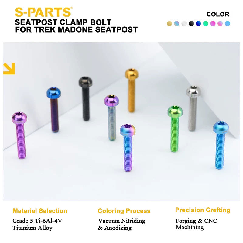 Trek Madone M5x25mm Grade 5 Titanium Left-Hand Thread Seatpost Screw
