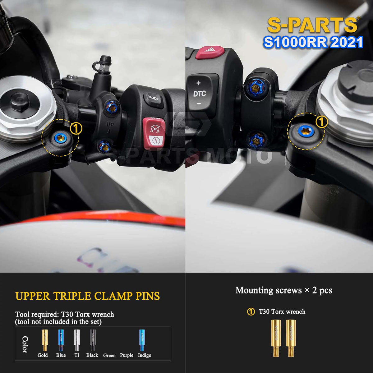 Grade 5 Titanium Bolts & Fasteners for 2021 BMW S1000RR