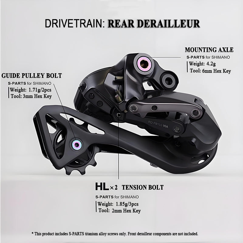 Shimano Ultegra RD 6500 GS - Galets Et Axe De Dérailleur (pour Pièces)