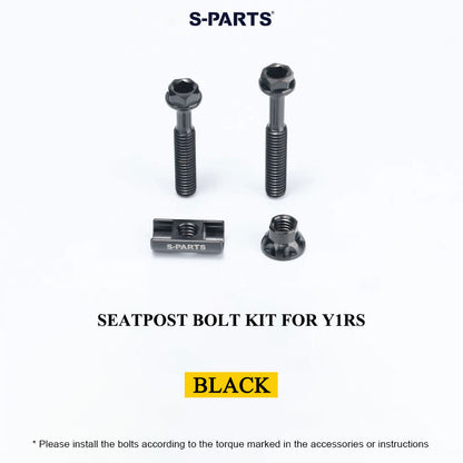 Grade 5 Titanium Seatpost Bolt Kit for COLNAGO Y1RS / V5RS – Saddle Clamp Hardware