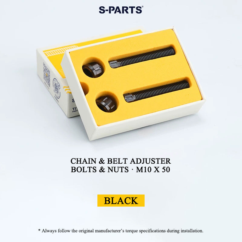 Grade 5 Titanium Chain/Belt Tensioner Adjuster Bolts and Nuts | M8×45 / M10×50