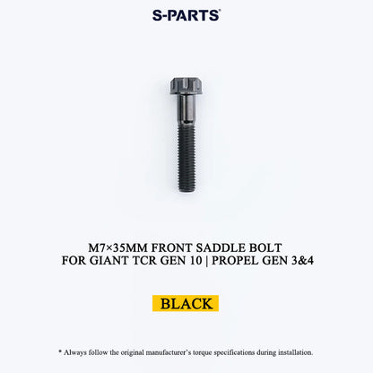 M7×35mm Titanium Front Saddle Clamp Bolt for Giant TCR Gen 10 / Propel Gen 3 & 4