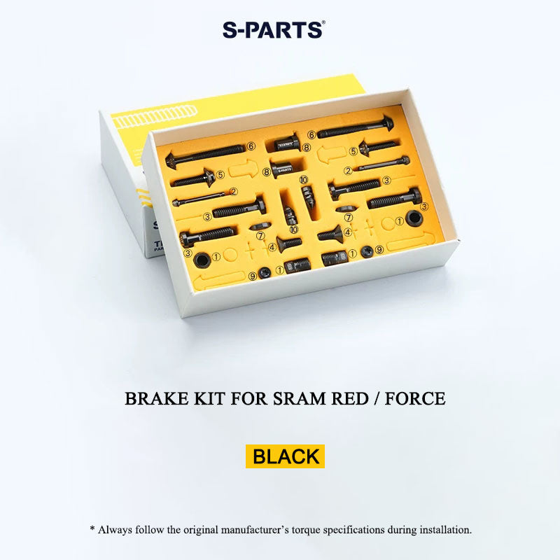 Grade 5 Titanium Brake Bolt Kit for SRAM RED AXS & FORCE E1 Hydraulic Disc Brakes (24 PCS)