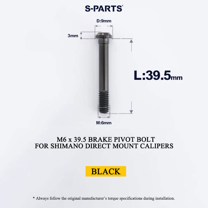 Titanium Pivot Bolt for Shimano Direct Mount Brake Calipers | M6