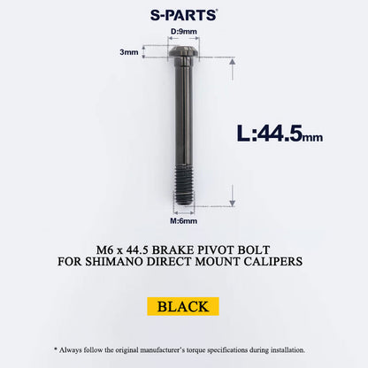 Titanium Pivot Bolt for Shimano Direct Mount Brake Calipers | M6