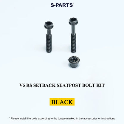 Grade 5 Titanium Seatpost Bolt Kit for COLNAGO Y1RS / V5RS – Saddle Clamp Hardware
