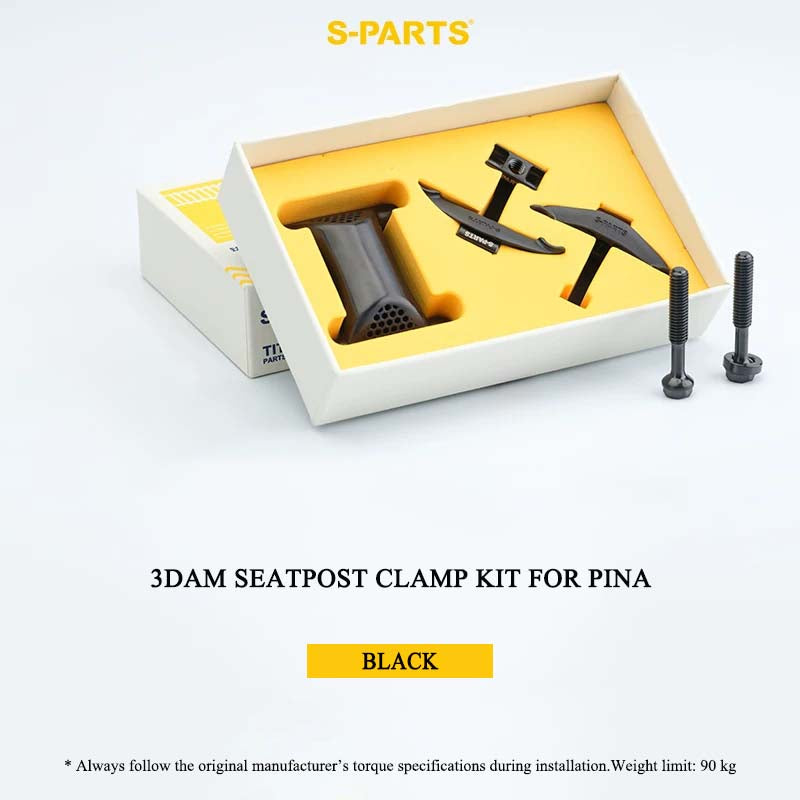 3D-Printed Titanium Seatpost Clamp Kit & Parts for Pinarello Dogma F 3DAM | Grade 5 Titanium
