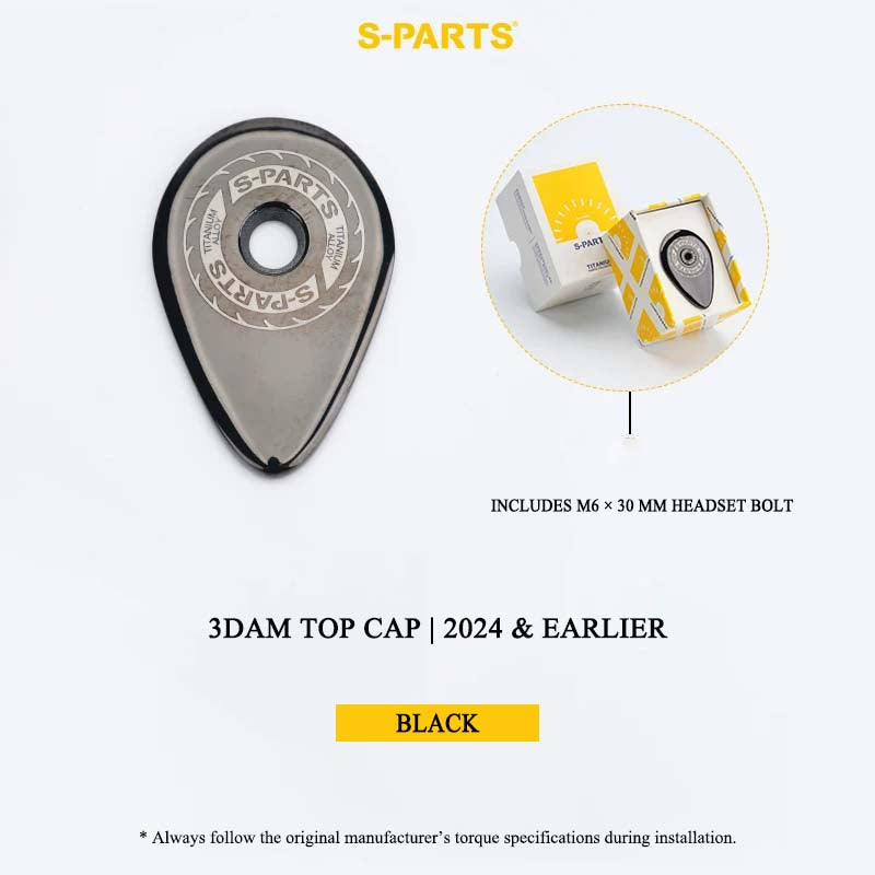3D-Printed Grade 5 Titanium Headset Top Cap for Pinarello 3DAM | 2024 & Earlier & 2025
