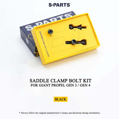 Titanium Saddle Clamp Bolt Kit for Giant Propel Gen 3 / Gen 4 | Grade 5 Ti-6Al-4V Seatpost Hardware