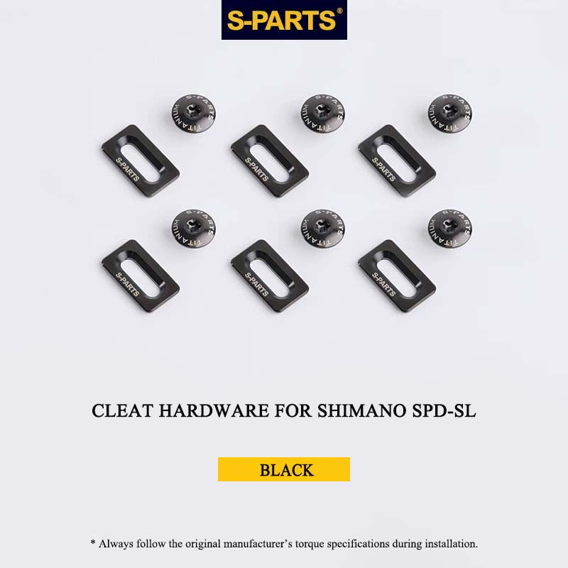 Titanium Cleat Fixing Set for Shimano SPD-SL Road Cleats, M5 × 8 mm, T25, 12 pcs