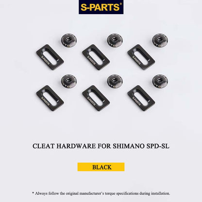 Titanium Cleat Fixing Set for Shimano SPD-SL Road Cleats, M5 × 8 mm, T25, 12 pcs