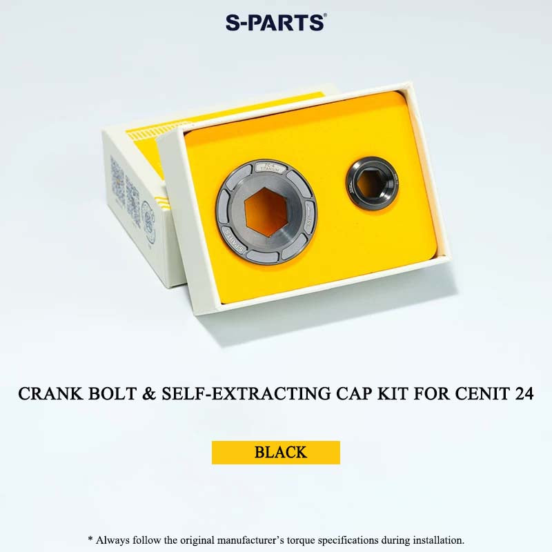 Titanium Crank Bolt & Self-Extracting Cap Kit for CENIT 24 Crankset | Grade 5 Ti-6Al-4V Upgrade