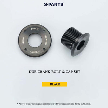 Titanium Crank Arm Bolt & Self-Extracting Cap Set for SRAM DUB | Quarq / RED / Force Compatible