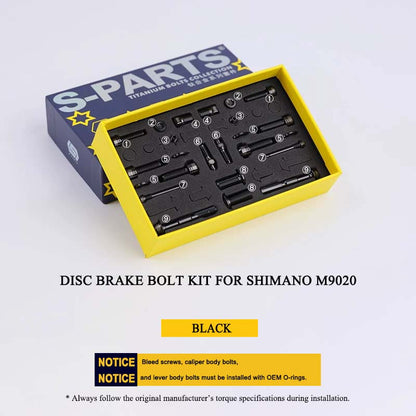 Titanium Disc Brake Bolt Kit for Shimano M9020 MTB Brake System