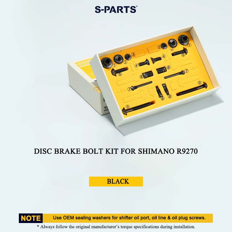 Titanium Disc Brake Bolt Kit for Shimano Dura-Ace R9270 – 18PCS