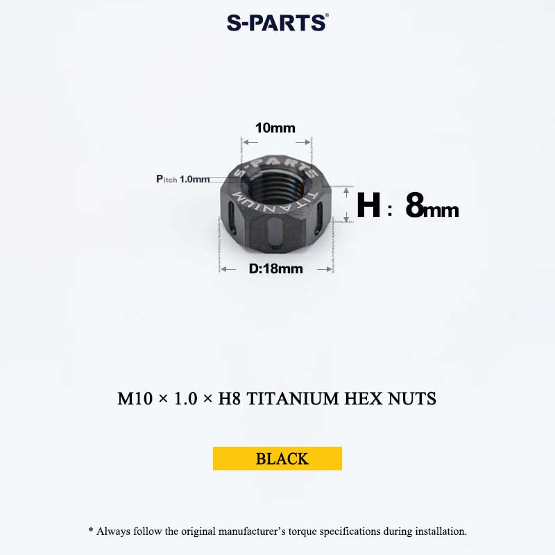 Grade 5 Titanium Hex Nuts M4–M12 | Metric & Fine Thread