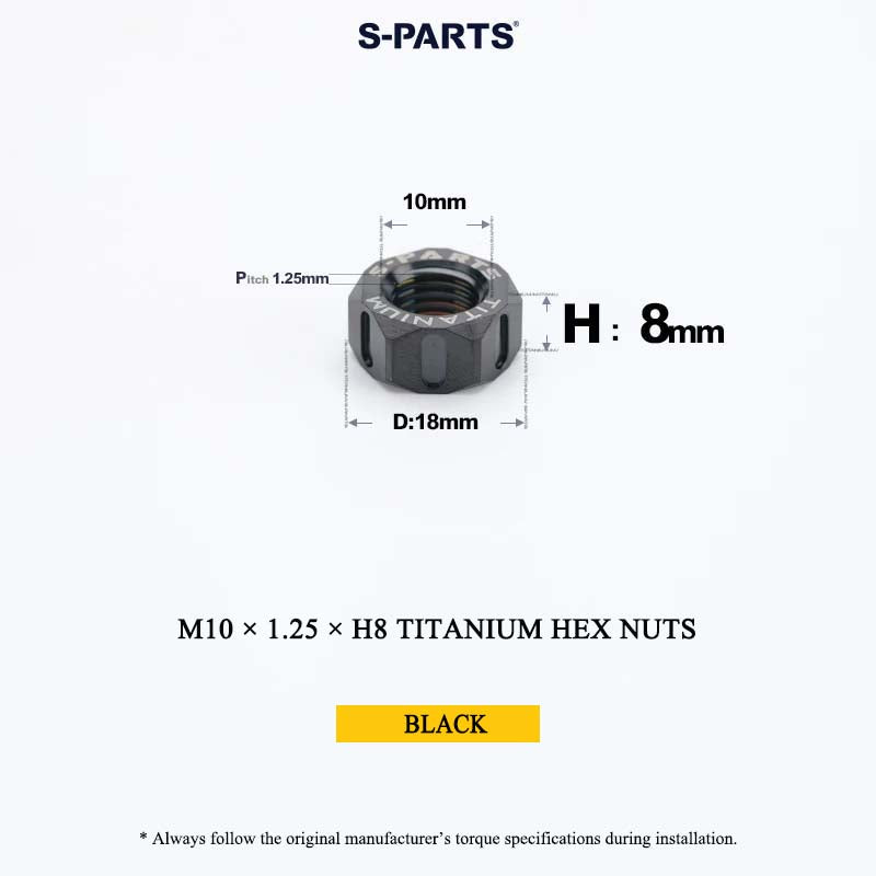 Grade 5 Titanium Hex Nuts M4–M12 | Metric & Fine Thread