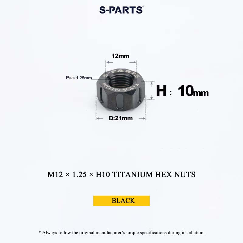 Grade 5 Titanium Hex Nuts M4–M12 | Metric & Fine Thread