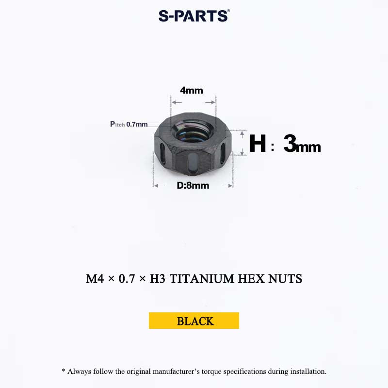 Grade 5 Titanium Hex Nuts M4–M12 | Metric & Fine Thread