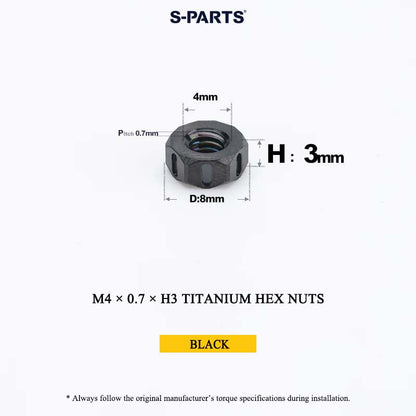 Grade 5 Titanium Hex Nuts M4–M12 | Metric & Fine Thread