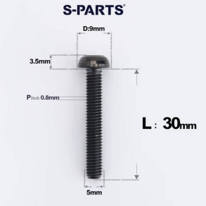 M5x8-34mm Titanium Disc Bolts Button Head Bolts for Water Bottle Cage
