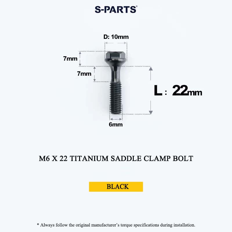 M6 Titanium Saddle Clamp Bolt & Barrel Nut for Road MTB Seatpost | Grade 5 Ti-6Al-4V