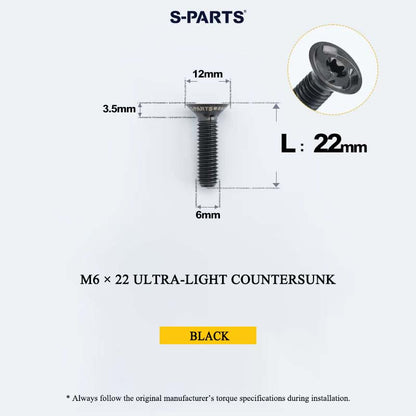 M6 Titanium Headset Top Cap & Expander Plug Bolt – Hollow & SL