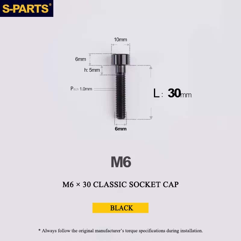 M6 Titanium Headset Top Cap & Expander Plug Bolt – Hollow & SL