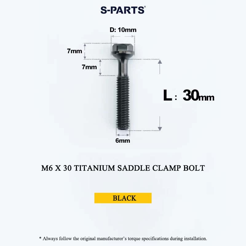 M6 Titanium Saddle Clamp Bolt & Barrel Nut for Road MTB Seatpost | Grade 5 Ti-6Al-4V