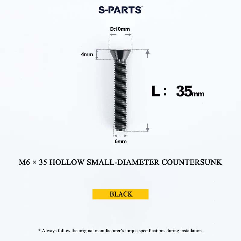 M6 Titanium Headset Top Cap & Expander Plug Bolt – Hollow & SL
