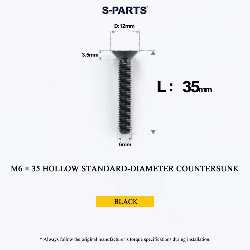 M6 Titanium Headset Top Cap & Expander Plug Bolt – Hollow & SL